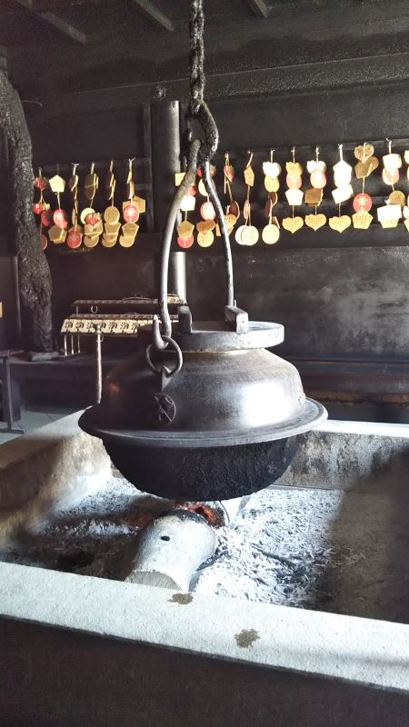 water heated by the “Eternal Flame”