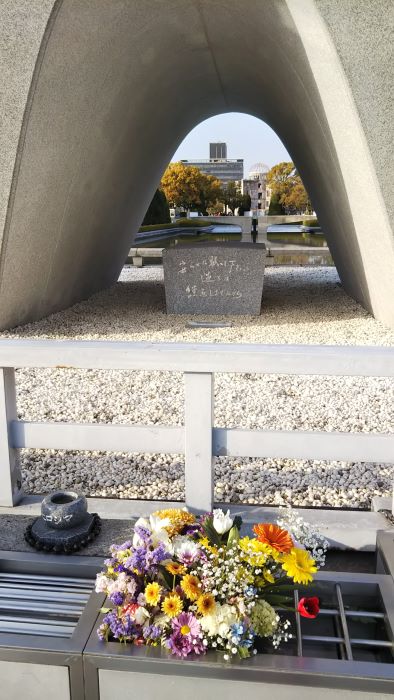 Cenotaph in Hiroshima Peace Memorial Park