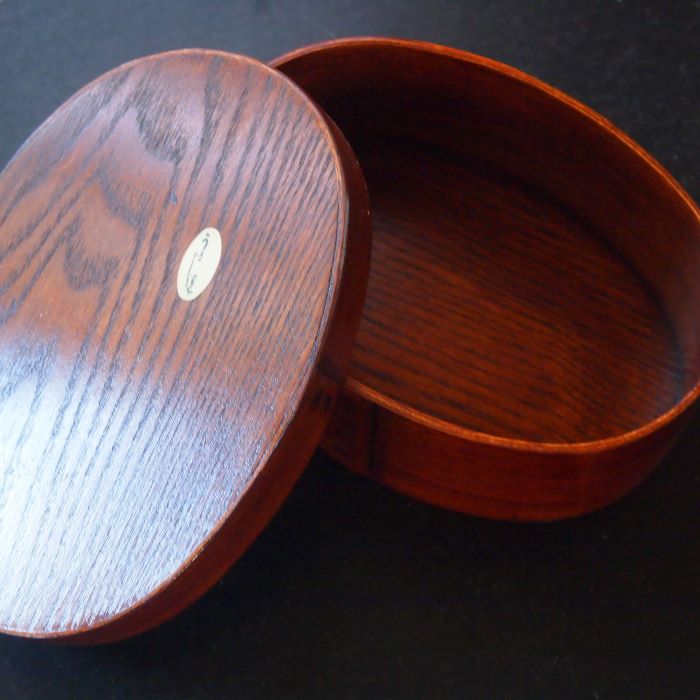 Traditional lacquered bento box from Miyajima