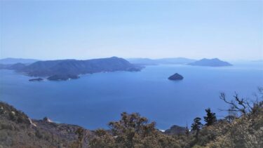 The beautiful view of the Seto Inland Sea and its islands from Mt. Misen