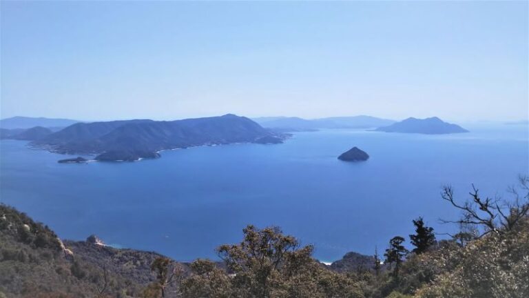 The beautiful view of the Seto Inland Sea and its islands from Mt. Misen